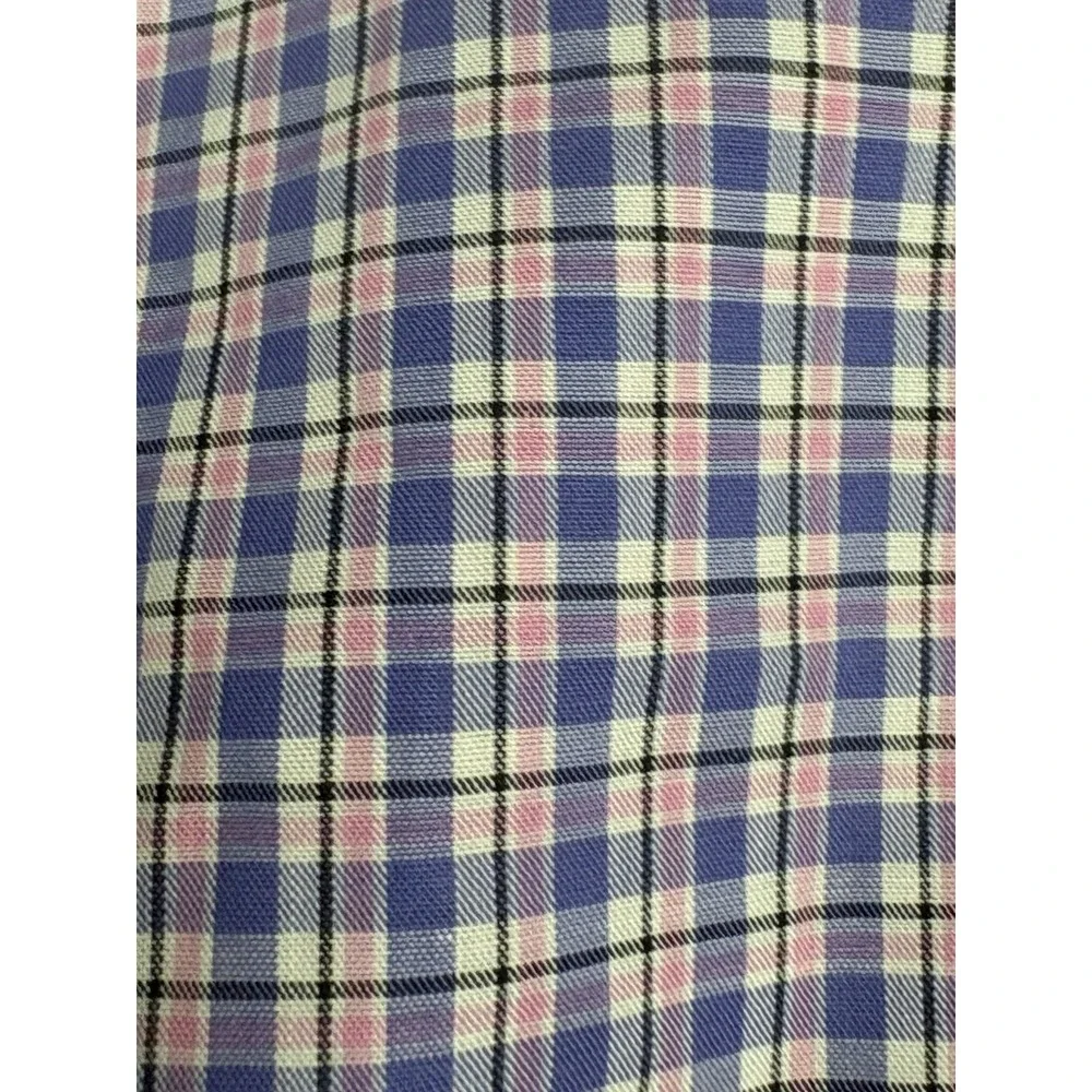 Polo Ralph Lauren Shirt Mens XL Classic Fit Blue Pink Plaid Cotton Button Down